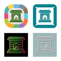 Fireplace Vector Icon