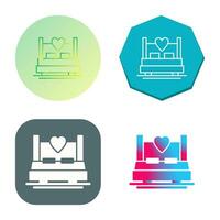 Double Bed Vector Icon