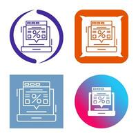 Online Discount Vector Icon