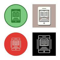 icono de vector de ebook