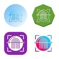 Fingerprint Scanner Vector Icon