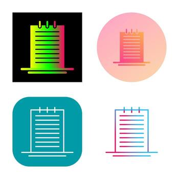 icono de vector de notas