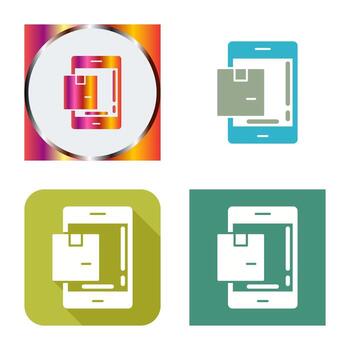 icono de vector de paquete
