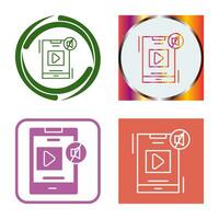 icono de vector de silencio