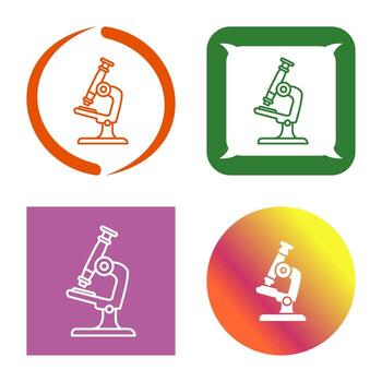 icono de vector de microscopio