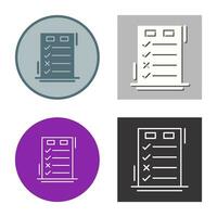 Today to Done CheckList Vector Icon