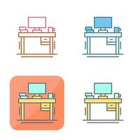 Desk Vector Icon