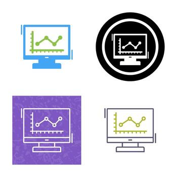 Line Chart Vector Icon
