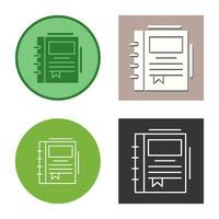 Spring Notebook Vector Icon