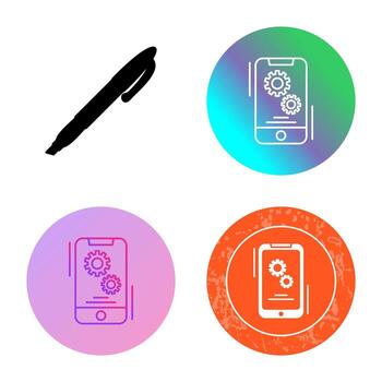 icono de vector de configuración