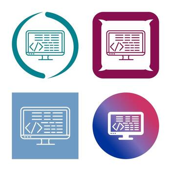 icono de vector de codificación