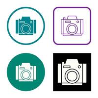 icono de vector de cámara de fotos