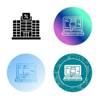 Computer Hacking Vector Icon