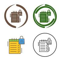 Shopping List Vector Icon
