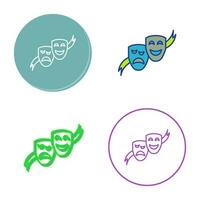 Theater Masks Vector Icon