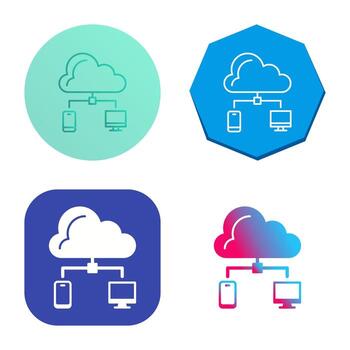 icono de vector de nube