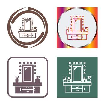 icono de vector de tocador