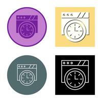 Wall Clock Vector Icon