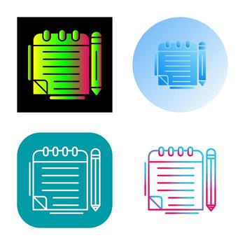 Notepad Vector Icon