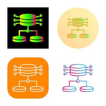 icono de vector de datos estructurados