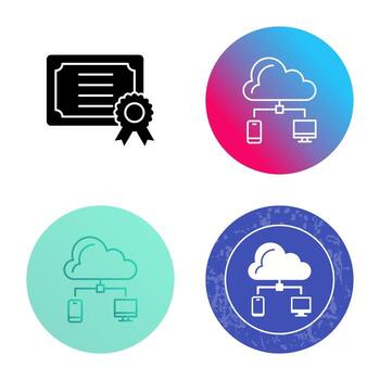 icono de vector de nube