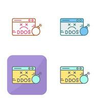 icono de vector de ddos