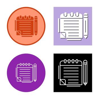 Notepad Vector Icon