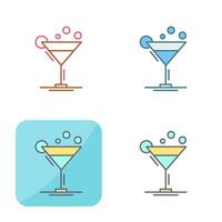 icono de vector de coctel