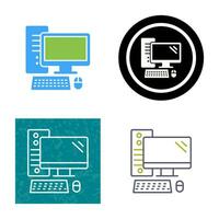 icono de vector de computadora