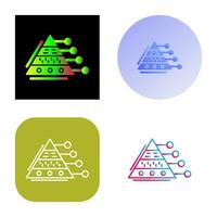 Pyramid Graph Vector Icon