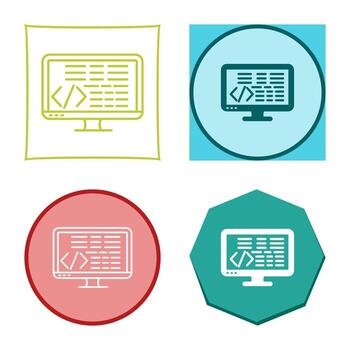 icono de vector de codificación
