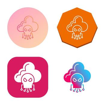 icono de vector de nube