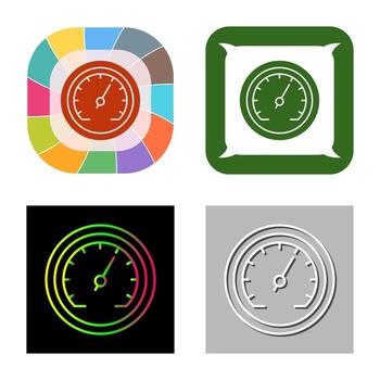 icono de vector de velocímetro