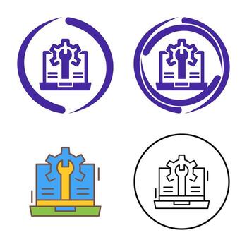 icono de vector de desarrollo web