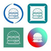 icono de vector de hamburguesa