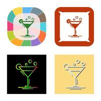 icono de vector de coctel