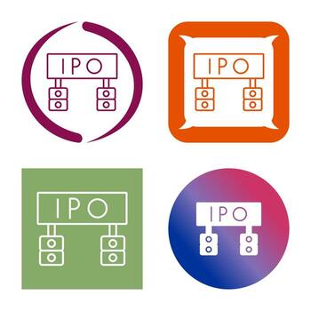 icono de vector de ipo