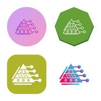 Pyramid Graph Vector Icon