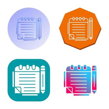 Notepad Vector Icon