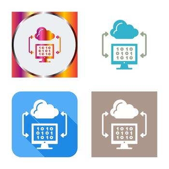 Cloud Coding Vector Icon