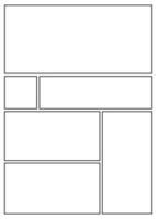 Manga storyboard layout A4 template for rapidly create papers and comic book style page 26 vector