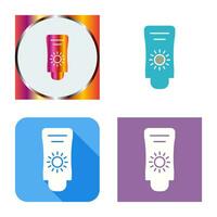 Sun Cream Vector Icon