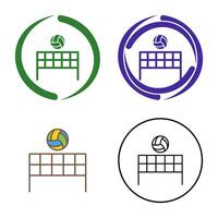 Beach Volleyball Vector Icon