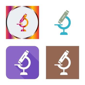 icono de vector de microscopio