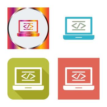 icono de vector de codificación