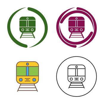 icono de vector de tren