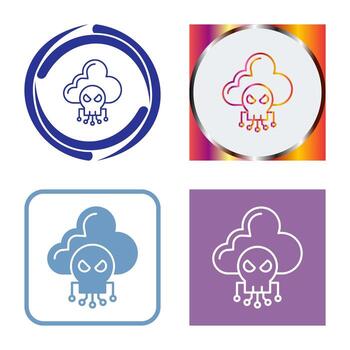 icono de vector de nube