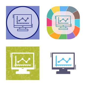 Line Chart Vector Icon