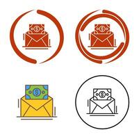 Mail Coin Vector Icon