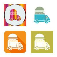 Fast Food Truck Vector Icon